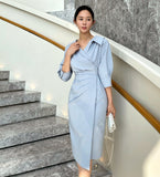 Vinta Collar Shirring One Piece