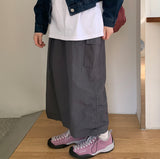 Warmogu Cargo Shirring Long Skirt