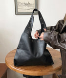 Sheet Eyelet Leather Shoulder Bag