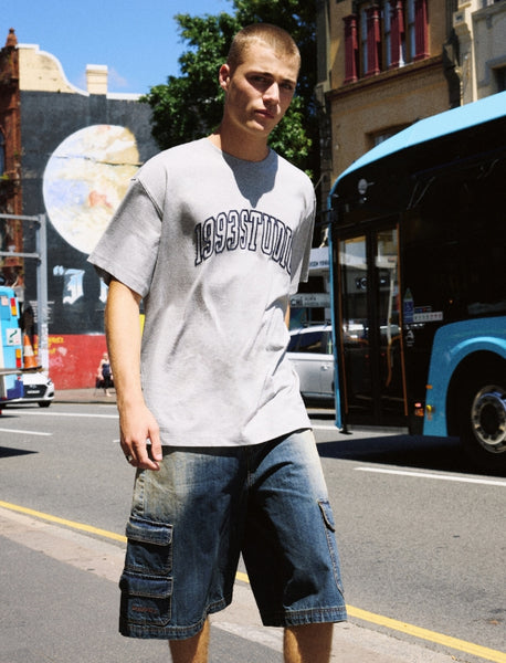 Tシャツ・カットソー 1993studio Authentic Logo Embroidered T-Shirt_White 1993studio(1993スタジオ) - オーセンティックロゴ刺繍Tシャツ