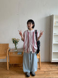 Almos Summer Denim Balloon Wide Pants