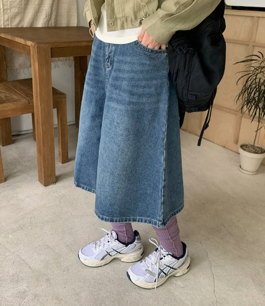 【BAON】Ryuto wide denim bermuda pants BAON】Ryuto wide denim bermuda pants (BAON/デニム・ジーパン