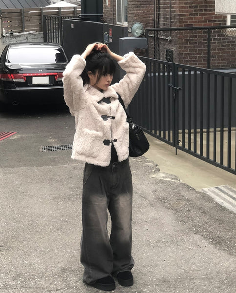 即発送エニワンモア Recon Duffel Buckle Fur Jacket Anyone more (エニワンモア) - リコンダッフェルバックルファー