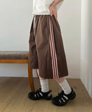 Goodell Line Color Matching Nylon Banding Bermuda Pants