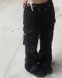 D-ring Cargo Pocket Bootcut Pants