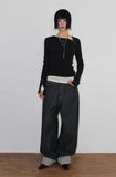 LINE-UP SNAP RIB LONGSLEEVE