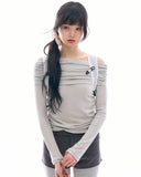 Aether stretch off-shoulder top