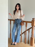Mobel Cotton Wide Denim Pants