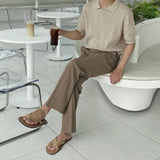 Air Cool Banding Semi Wide Slacks