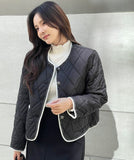 Seo Quilting Color Matching Lightweight Padding Jacket