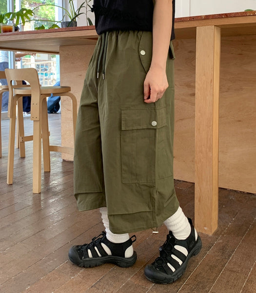【BAON】Seka String Banding Bermuda Cargo Pants BAON (バオン) - セカストリングバンディングバミューダカーゴ