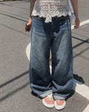 Amyu Summer Denim Wide Pants