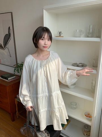 Timing Vintage Ribbon Lace One Piece