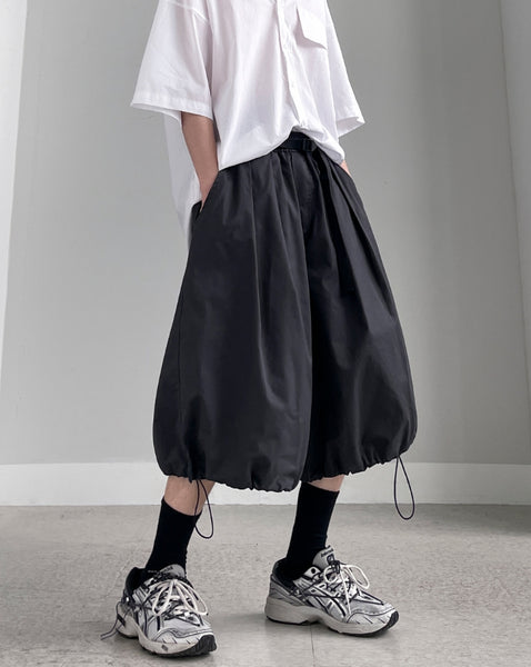 【YOURNUS】Sylphy Buckle String Bermuda Pants YOURNUS (ユアノス) - シルフィーバックルストリングバミューダ