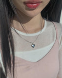 Tangle Heart Silver Chain Necklace