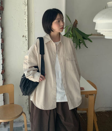 Tohit Pocket Over Long Sleeve Shirt