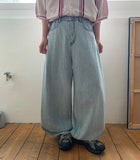 Almos Summer Denim Balloon Wide Pants