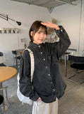 Hakuni Button Denim Over Shirt