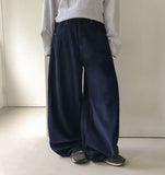 Velvis Pintuck Rivet Corduroy Wide Pants