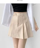 A-line Inner Button Stylish Skirt Pants