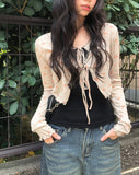 Grip Flower Cardigan Sleeveless Set