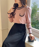 Gelin color matching puff knit