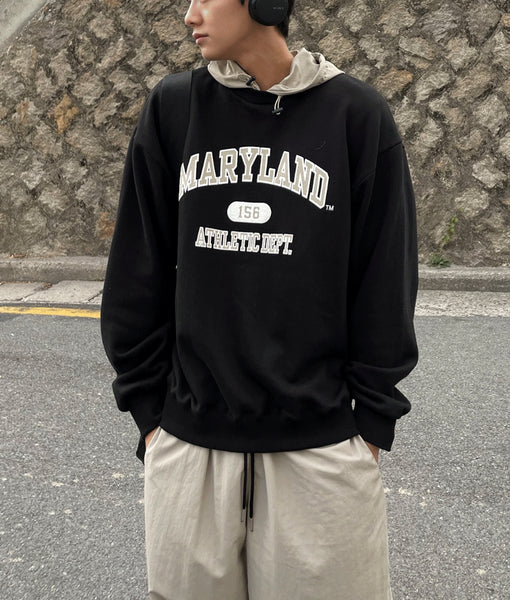 【COSYHARU】Londer Color Scheme Nylon Hood Sweatshirt COSYHARU】Londer Color Scheme Nylon Hood Sweatshirt