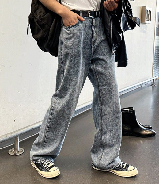 【COSYHARU】Stone Washing Wide Denim COSYHARU (コシハル) - ストーンウォッシングワイドデニム