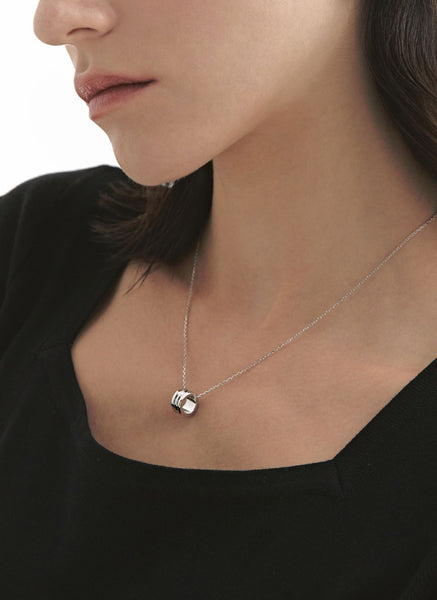 【HYERES LOR】Triple Silver Cutout Necklace〜ネックレス HYÈRES LOR (イエールロール ) - トリプルカットアウトシルバー(W