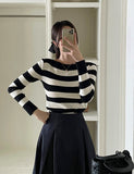 Sophia Stripe Boat Neck Knit