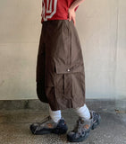 Heba Parachute Cargo Bermuda Pants