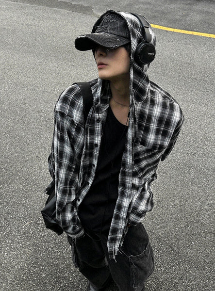 【COSYHARU】Vely Check Hood Shirt 0001_bfd5f9fc-3d53-4892-b225-
