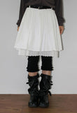 LOVELY LACE LAYERED SKIRT