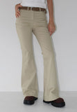 SLEEK SHIRRING BOOTCUT PANTS