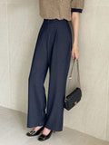 Ellie Pintuck Wide Denim Slacks