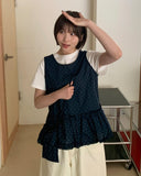 Cossins Dot Reversible Sleeveless Bustier Bag Set