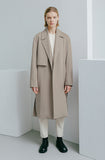 Minimal Open Line Trench Coat Man