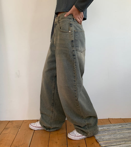 【BAON】Binro Vintage Washed Denim Pants BAON (バオン) - ビンロビンテージウォッシングデニムパンツ