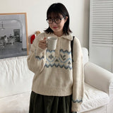 Fallen Nordic Wool Collar Knit