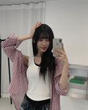 Pobi Seersucker Check Shirt