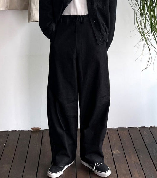 【COSYHARU】Matte wide denim COSYHARU (コシハル) - マットワイドデニム / Matte wide denim