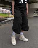 Amekaji Loose Cargo Crop Pants