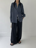 Alma Color Matching Nylon Wide Pants
