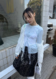 SHIRRING STRAP BL SH