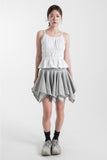SHIRRING PEPLUM SLEEVELESS