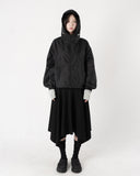 FOLDED WAIST FLARE SKIRT