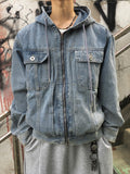 Ain Trucker Denim Hood Jacket