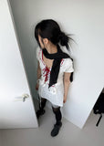 PERFORATED LACE MINI DRESS