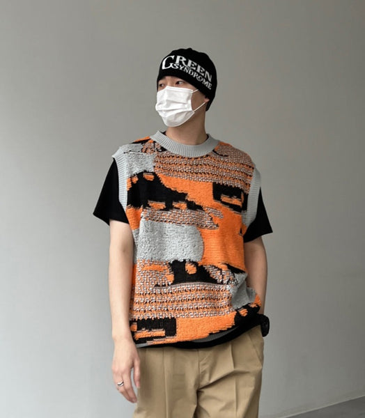 【KOOLOSET】Vintage Towel Knit Vest KOOLOSET (クロゼット) - ヴィンテージタオルニットベスト