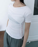 LAYERED GOLGE HALF T